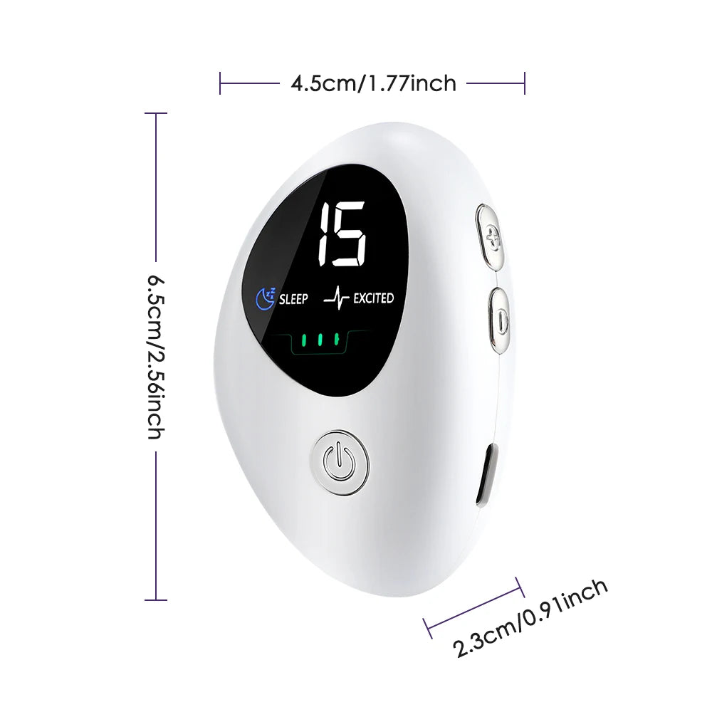 Microcurrent Sleep Aid Device Pulse Stimulation for Insomnia and Anxiety Relief at Night