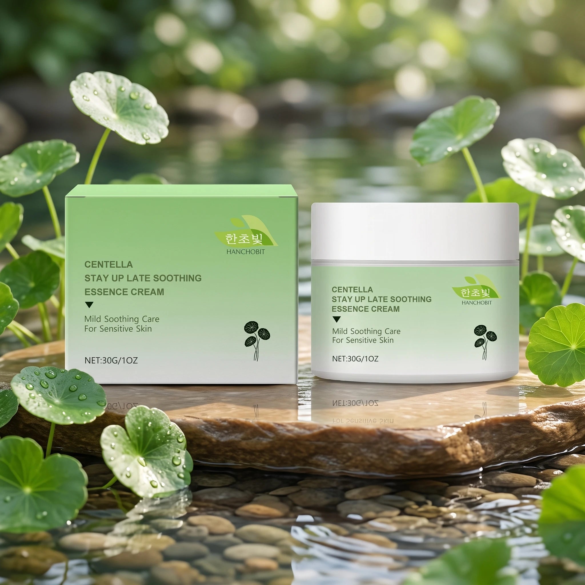 Centella Asiatica Soothing Cream Reduce Redness Calming Moisturizer for Sensitive Face Daily - 6