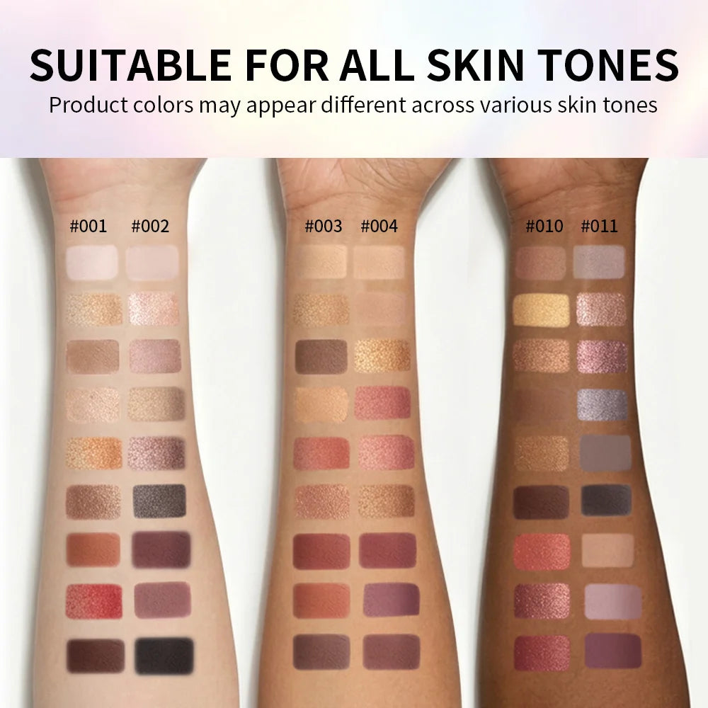 Artist Eyeshadow Palette Matte Shimmer Pigmented Shades for Beginners Daily Smoky Eye Makeup