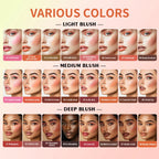 Cream Highlighter Palette Long Lasting Bronzer Blush for Professional Makeup Artists