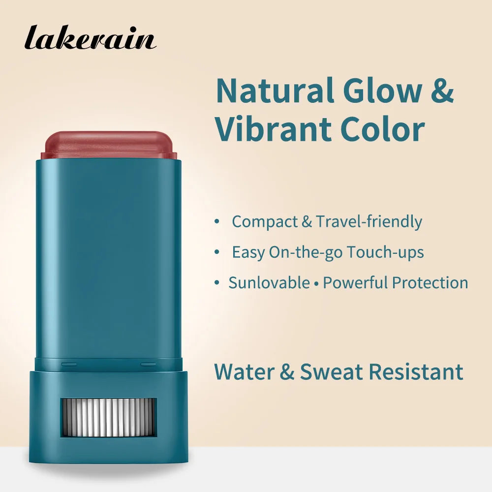 Color Balm SPF 50 Tinted Sunscreen Blush Stick for Glowing Cheeks and Natural Face Makeup