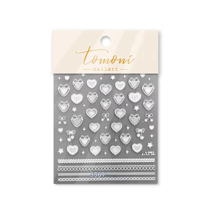 Christmas Nail Stickers Winter Decals for Salon Manicure and Home Holiday Decoration