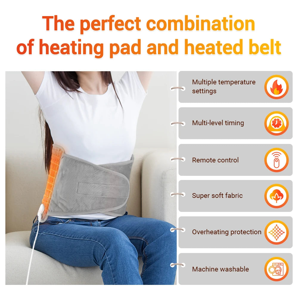 Electric Heating Pad with Temperature Control Adjustable Thermal Wrap for Office and Home Use - 2