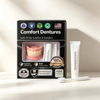 Moldable Denture Set Instant Smile False Teeth for Natural Ivory Look and Daily Comfort