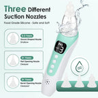 Electric Baby Nasal Aspirator Rechargeable Mucus Sucker for Newborns During Cold Congestion