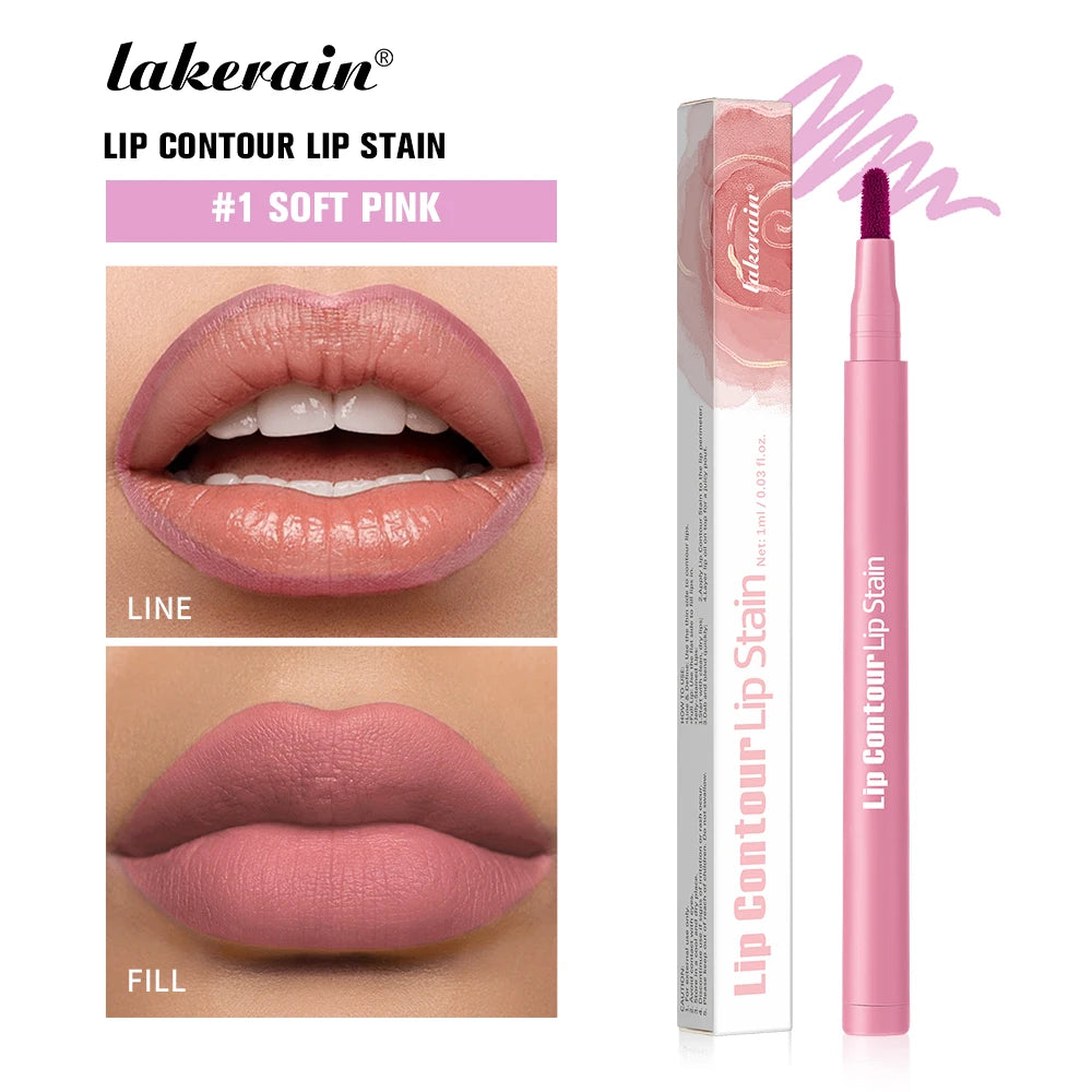 Lip Contour Stain Pen Long Lasting Waterproof Makeup for Daily Beauty and Travel - 28