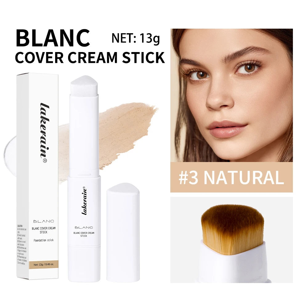 Color Changing Foundation Stick Buildable Coverage Concealer for Women Daily Makeup Routine
