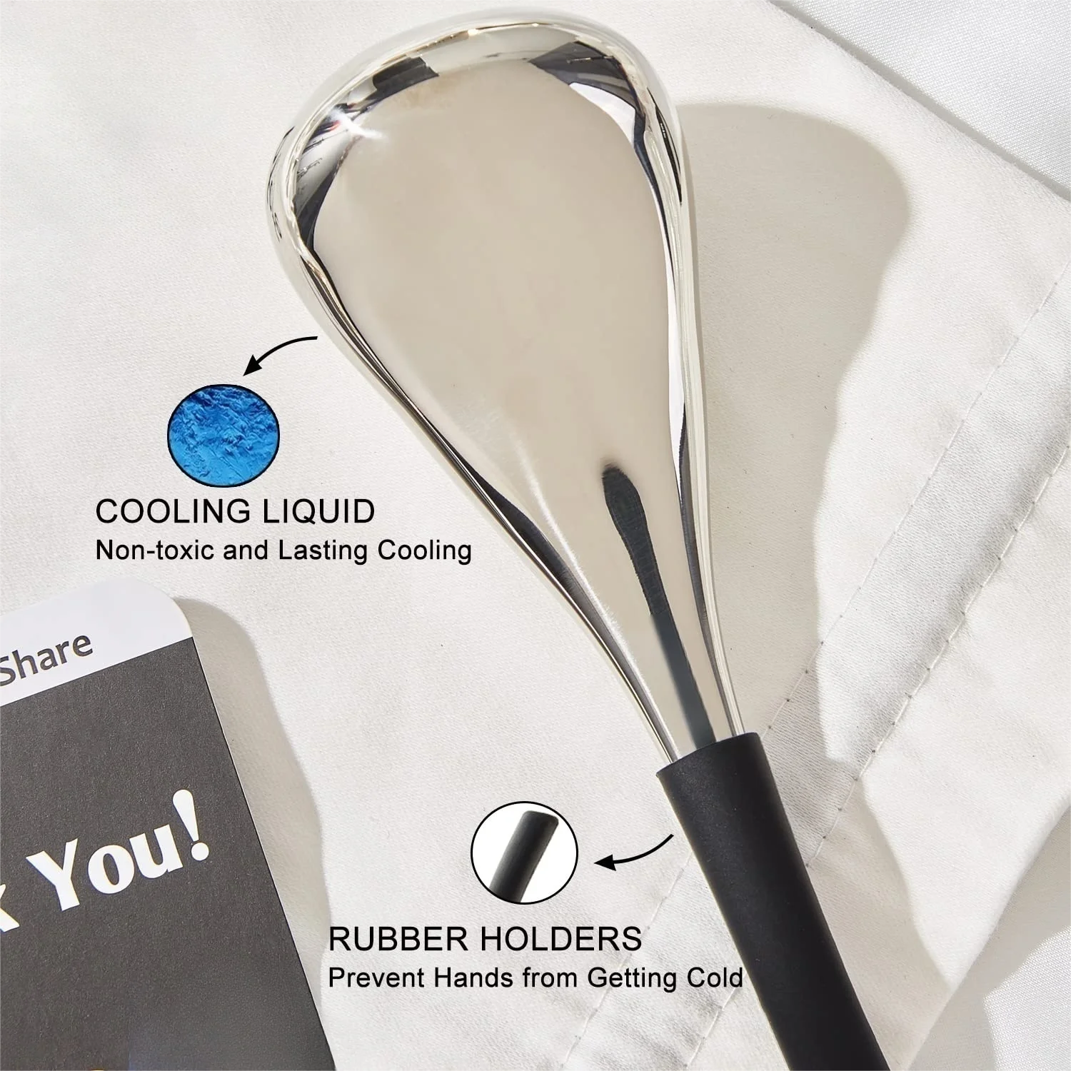 Ice Globes Stainless Steel Cryo Sticks for Facial Puffiness and Pore Tightening Spa Routine - 3
