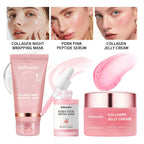 Collagen Skincare Set Firming Moisturizing Treatment for Daily Facial Care and Night Routine
