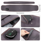 Cordless Heated Waist Massager with Red Light Therapy Vibration Support for Home Relaxation