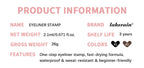 Eyeliner Stamp Waterproof Winged Tool for Beginners and Quick Makeup Routine Professionals