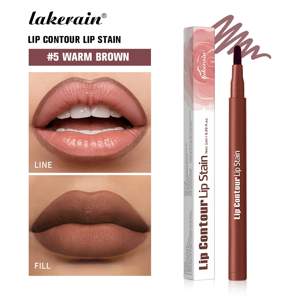 Lip Contour Stain Pen Long Lasting Waterproof Makeup for Daily Beauty and Travel - 22