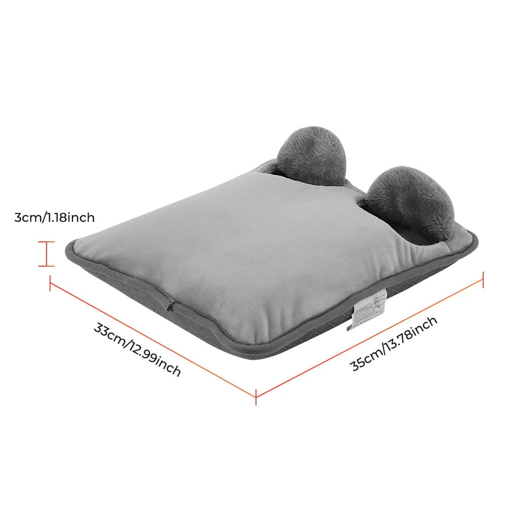 Electric Foot Warmer with 4 Heat Settings and Timer for Office and Home Use