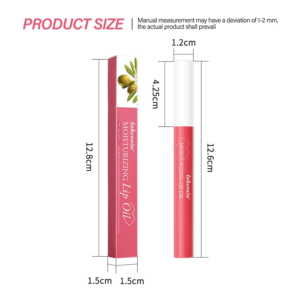Moisturizing Lip Oil Hydrating Serum for Smoothing Dry Lips and Daily Lip Care Routine