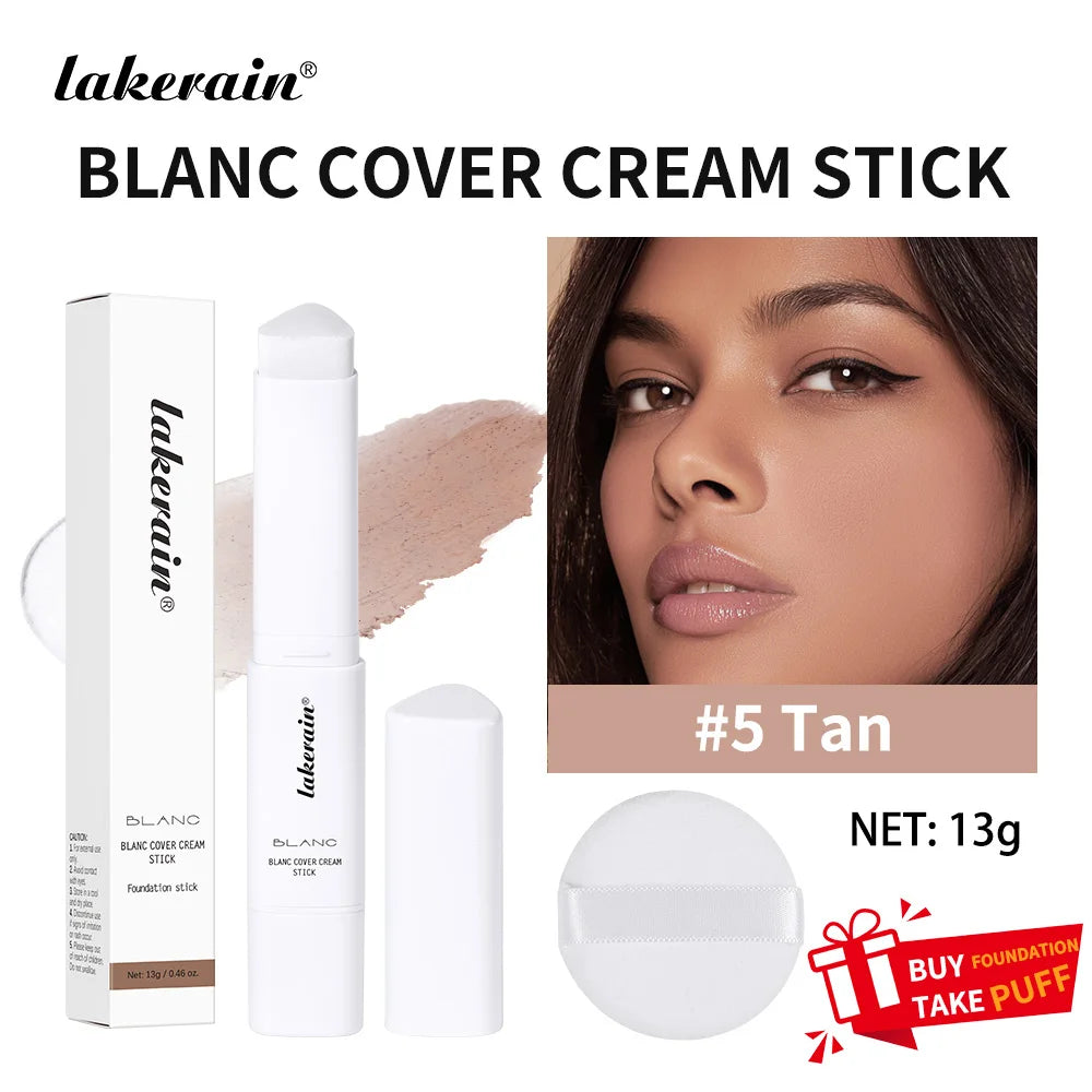 Color Changing Foundation Stick Buildable Coverage Concealer for Women Daily Makeup Routine