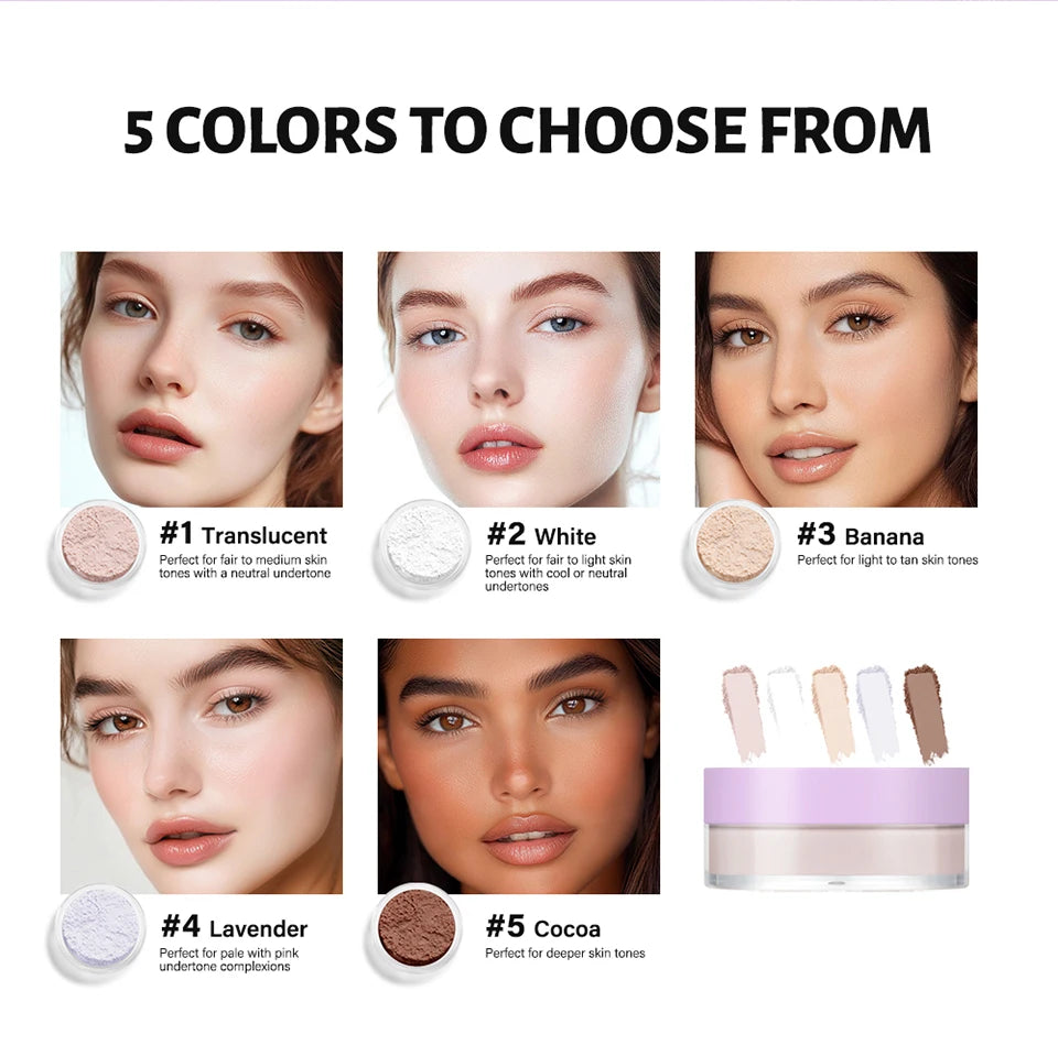 Loose Baking Setting Powder Oil Control Matte Finish for Women for Daily Makeup Routine - 20