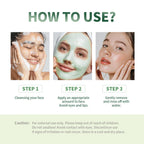 Green Tea Cleansing Stick Deep Moisturizing Oil Control Mask for Unisex Whole Face Treatment