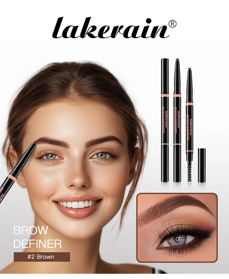 Eyebrow Pencil Waterproof Long Lasting Brow Definer for Precise Makeup Shaping and Grooming
