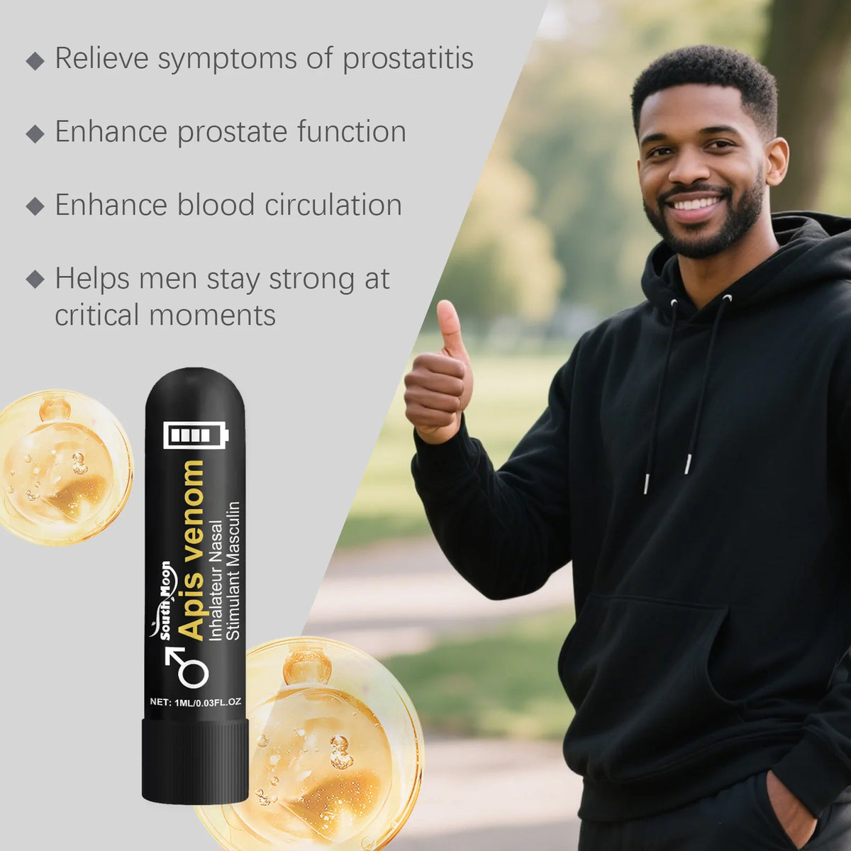 Nasal Sniffing Stick Gentle Care Daily Nutrition for Men Body Comfortable Inhalation Daily Use