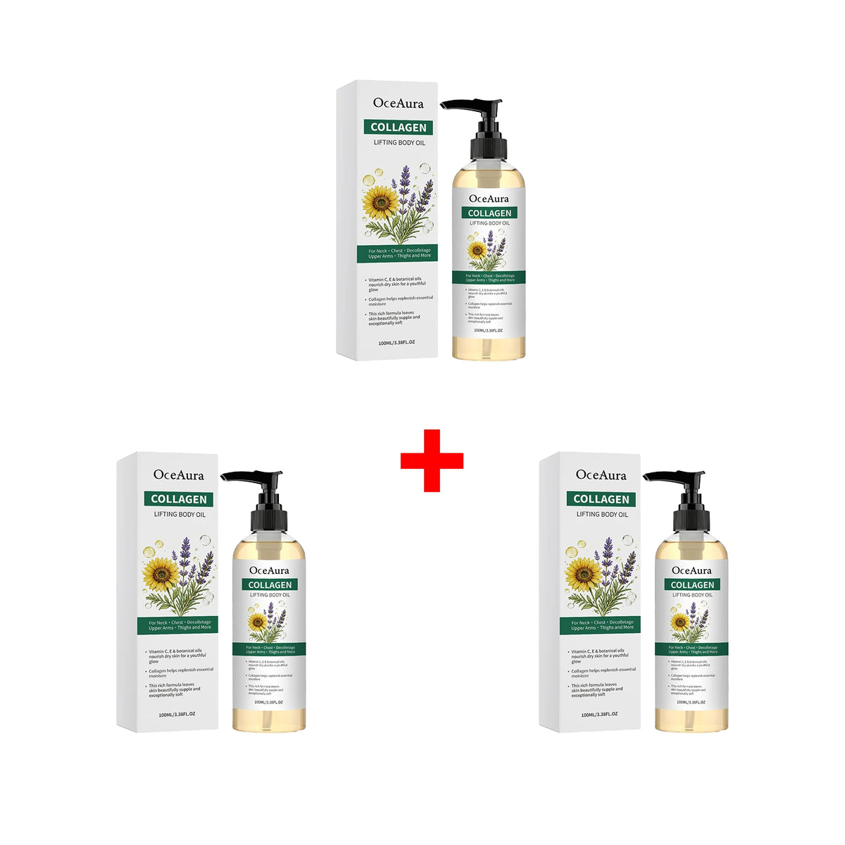 Collagen Body Oil Nourishing Hydration for Dry Skin Women and Men Daily Body Care Routine