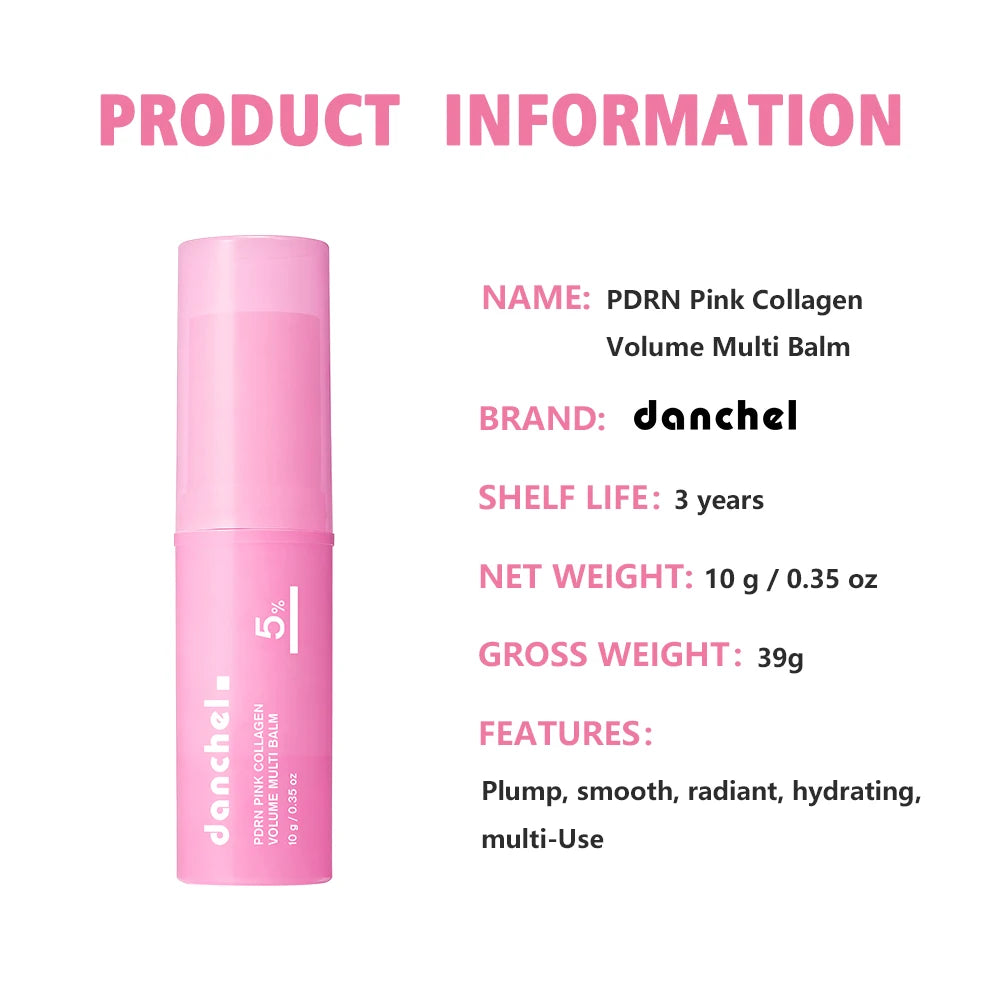 Salmon PDRN Pink Peptide Serum and Collagen Multi Balm for Radiant Skin and Face Hydration - 29