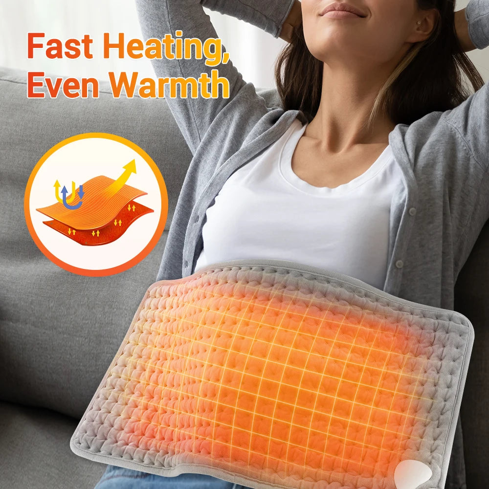 Electric Heating Pad with Temperature Control Adjustable Thermal Wrap for Office and Home Use