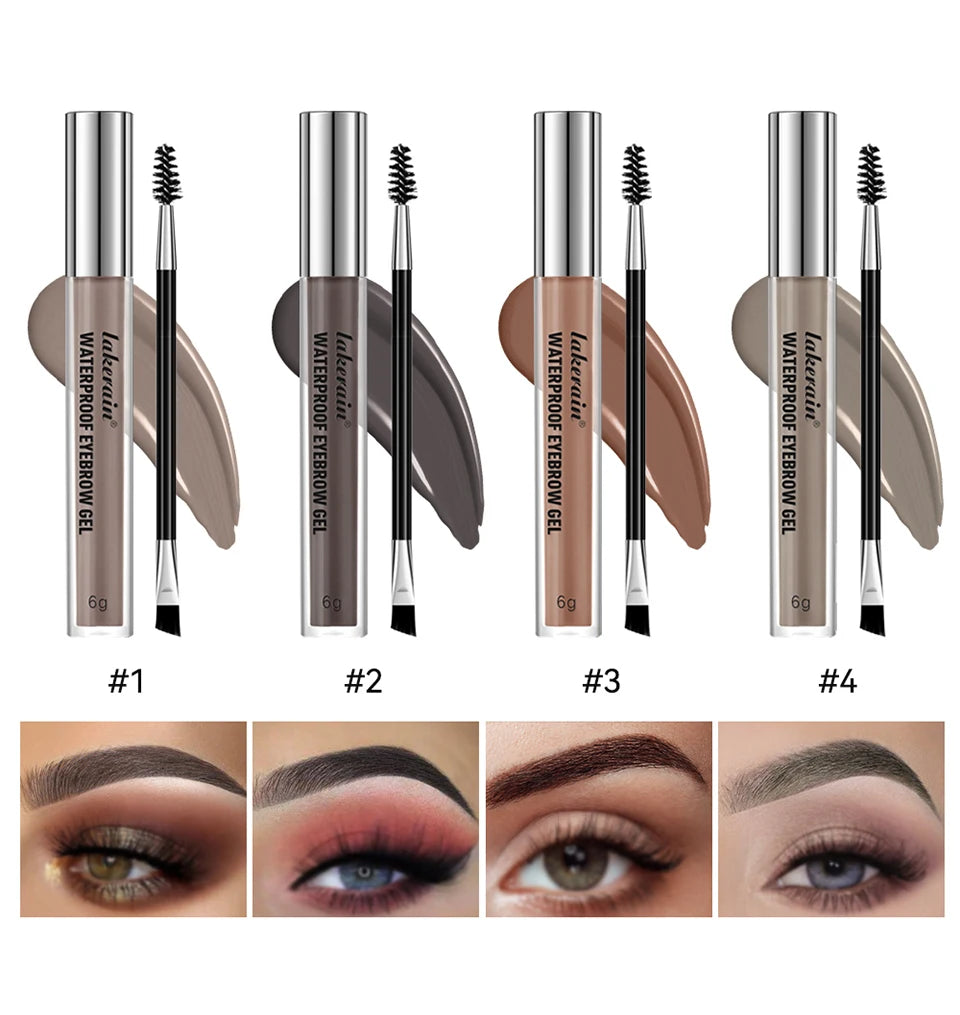 Waterproof Eyebrow Gel Set Long Lasting Tinted Makeup for Women Daily Beauty - 10