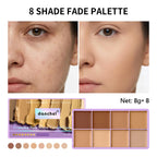 8 Shade Cream Concealer Palette Soft Matte Contour for All Skin Types Daily