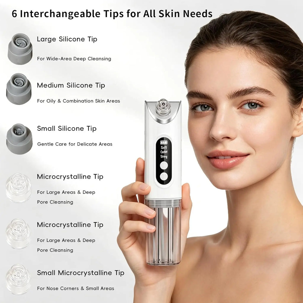 Pore Vacuum Blackhead Remover Deep Cleansing Tool for Radiant Skin and Face Daily Grooming