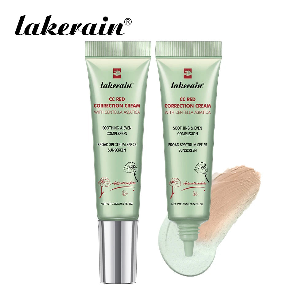 Color Correcting CC Cream Moisturizing Foundation for Women Daily Makeup Routine and Skin Care