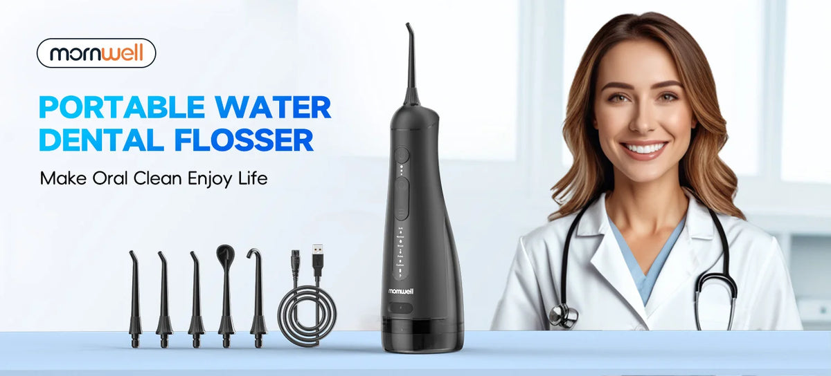 Electric Oral Irrigator Portable Water Flosser with 5 Cleaning Modes for Daily Dental Care
