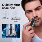 Electric Nose Hair Trimmer Painless Rechargeable Grooming Tool for Men and Women Daily Routine