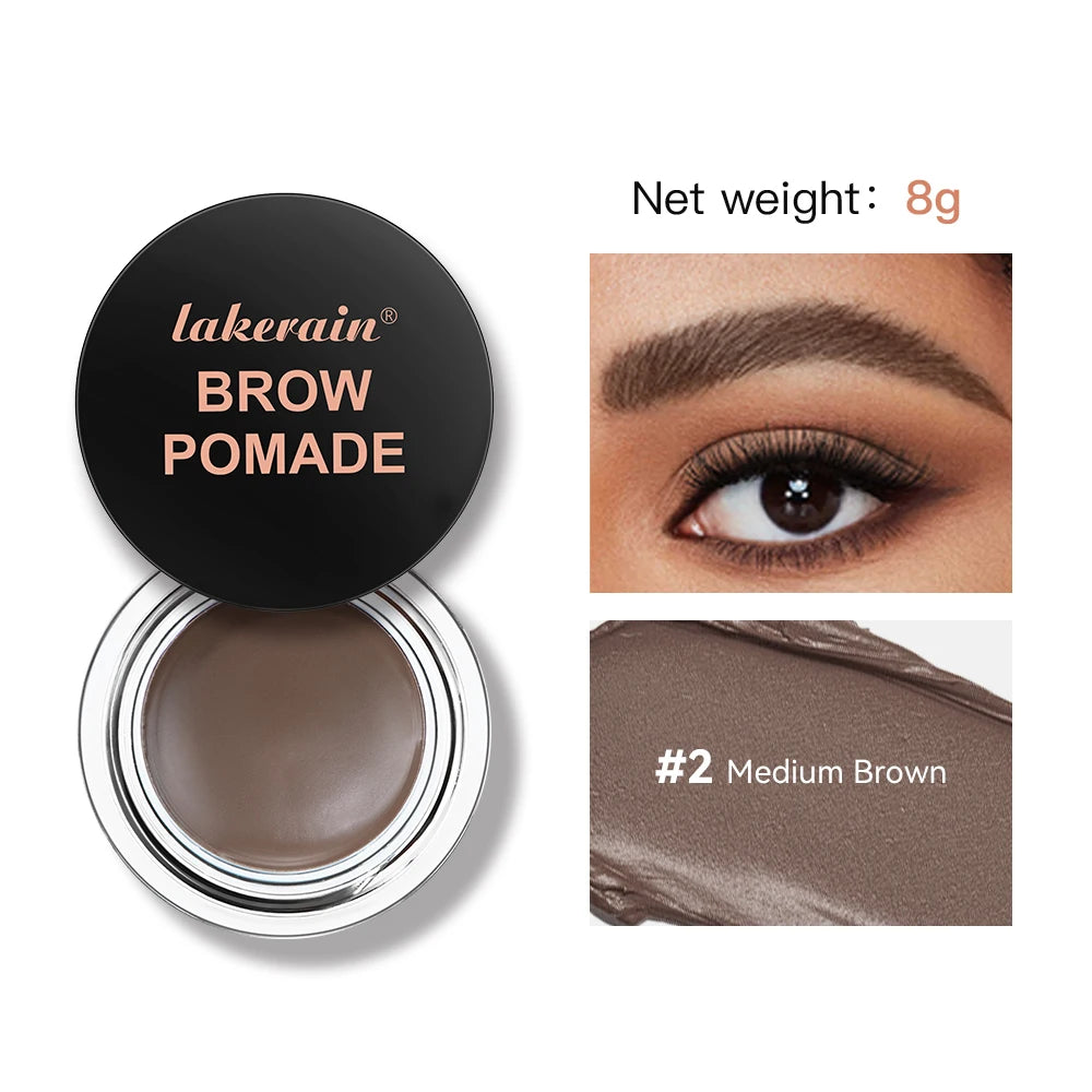Brow Pomade Waterproof Eyebrow Gel for Natural Tinted Brows for Daily Makeup and Special Events