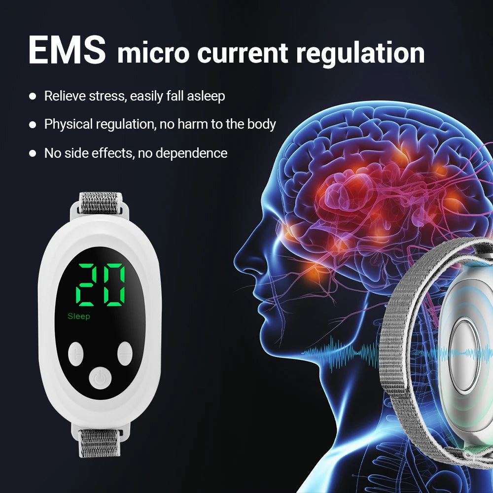 Intelligent Sleep Device Microcurrent Pulse Relief for Stress Relief and Restful Nights
