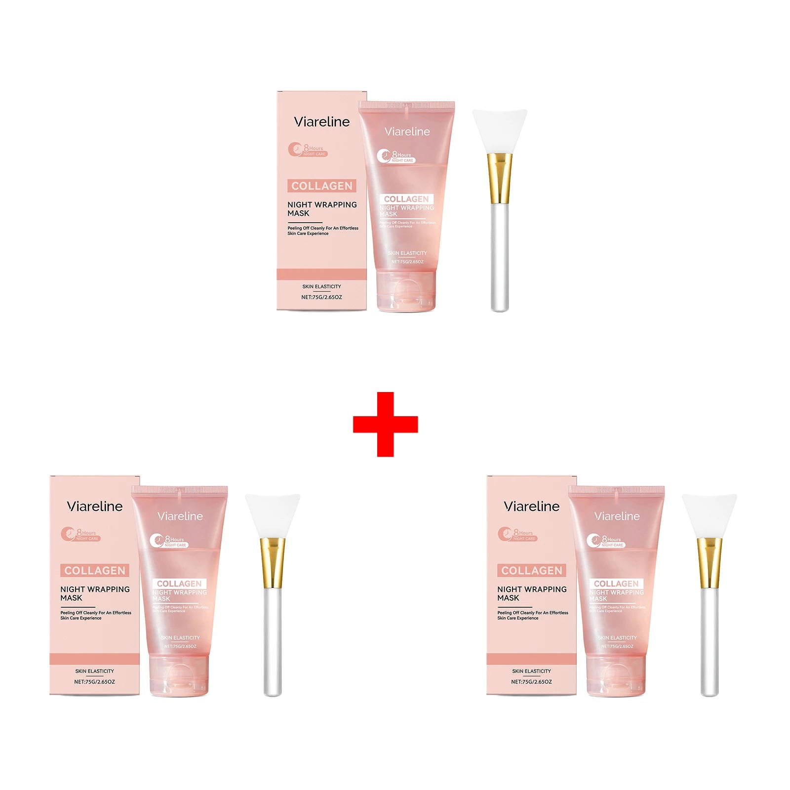 Collagen Night Wrapping Mask Firming Peel Off Treatment for Unisex Face Care - 14