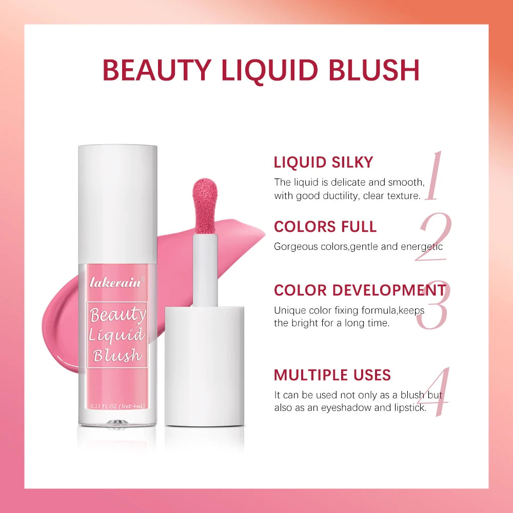 Beauty Liquid Blush Highly Pigmented Long Lasting Tint for Everyday Face Makeup