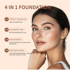 Color Changing Foundation Moisturizing Concealer for Even Skin Toning Daily Makeup Routine
