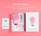 Electric Facial Cleansing Brush Sonic Vibration Scrubber for deep pore cleaning at home