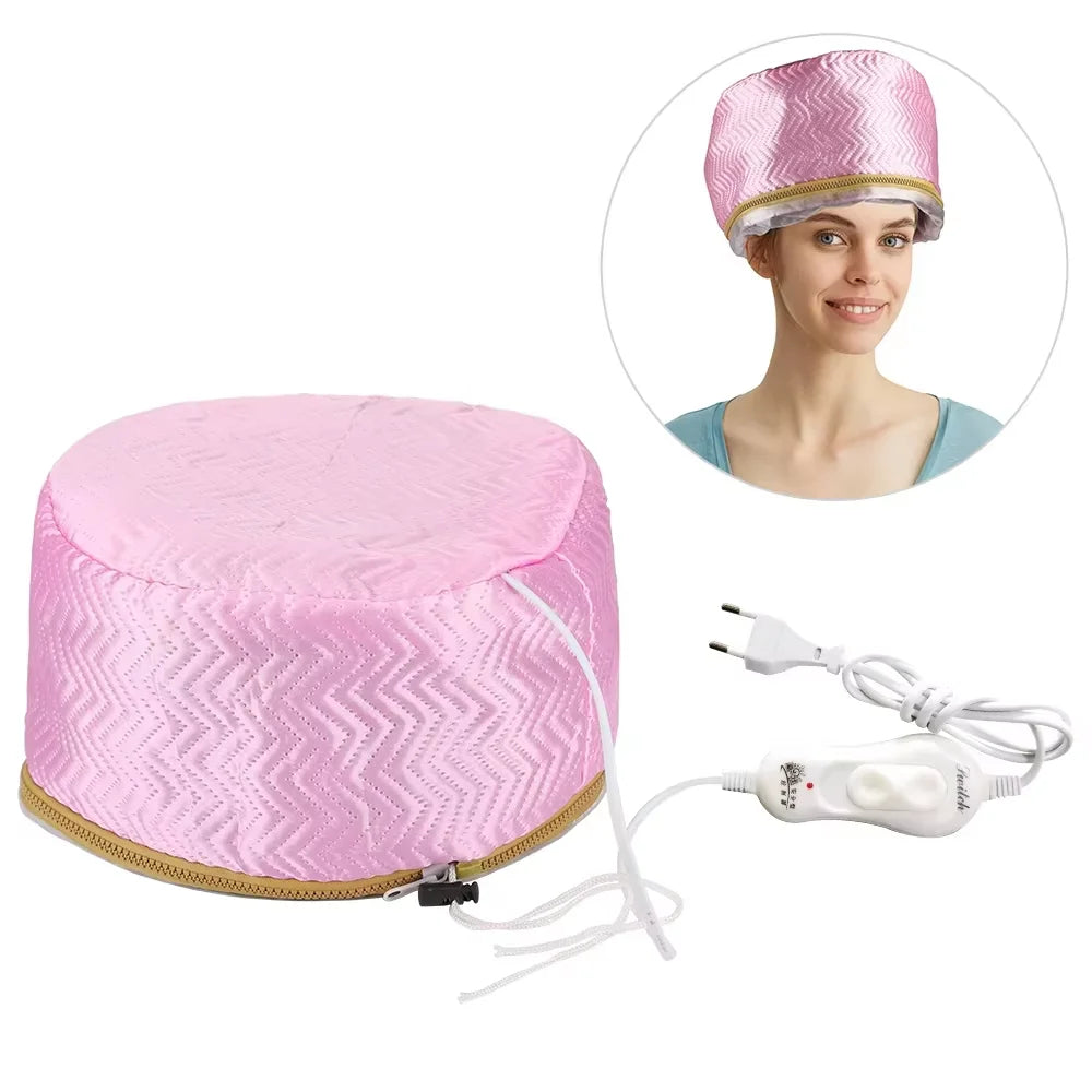 Hair Steamer Cap with Adjustable Temperature and Timer for Deep Conditioning at Home Treatment - 13