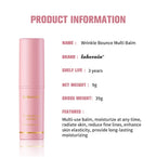 Wrinkle Bounce Multi Balm Moisturizing Stick for Face and Neck Skin Care Daily Routine