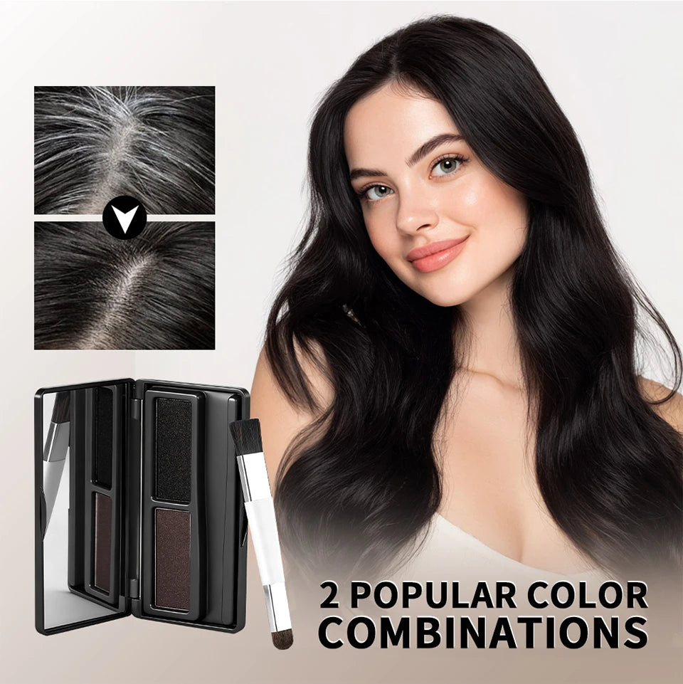 Hair Root Cover Up Powder Concealer for Instant Gray Coverage and Thinning Hair at Home