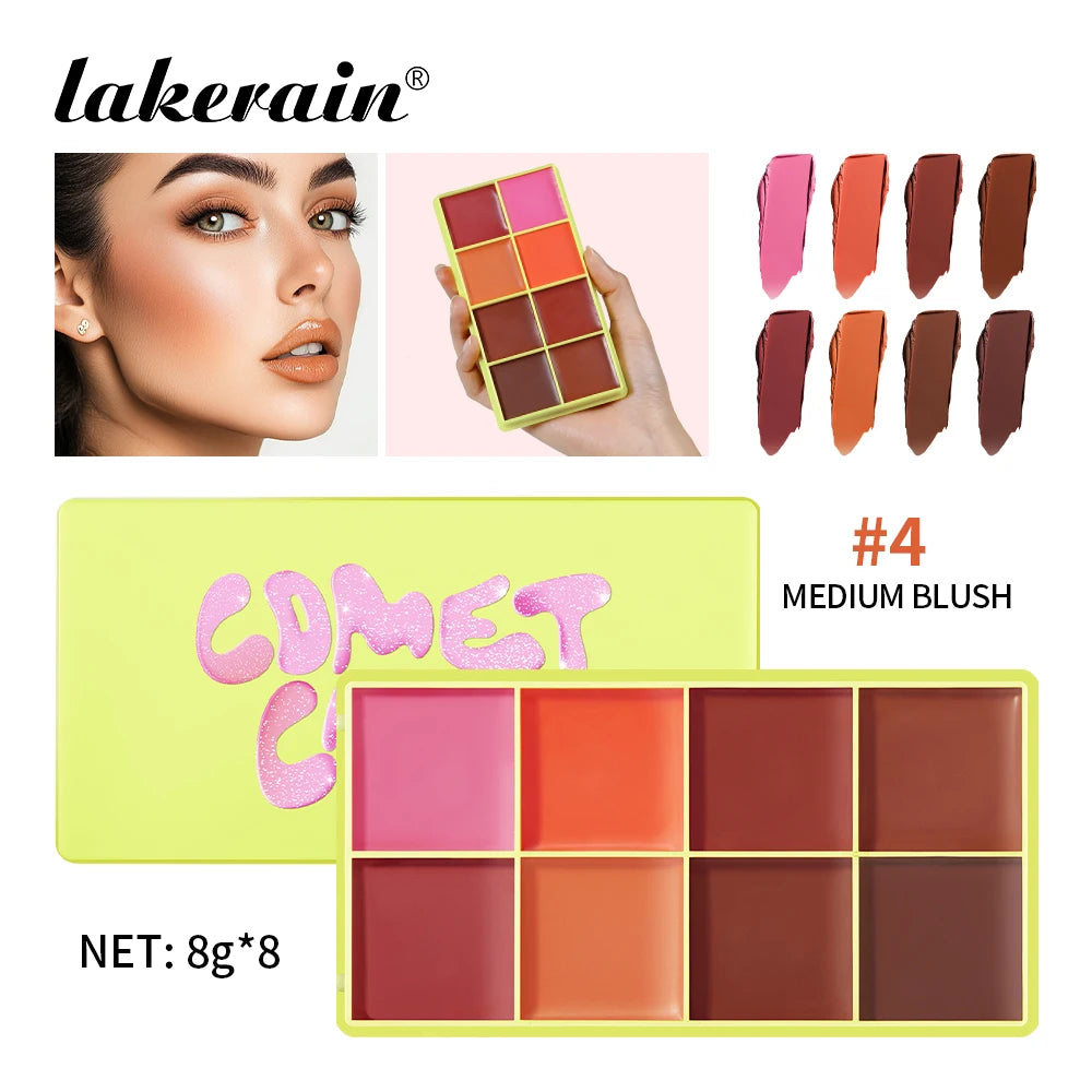 Blush Cream Palette Long Lasting Waterproof Makeup for Everyone Daily Wear