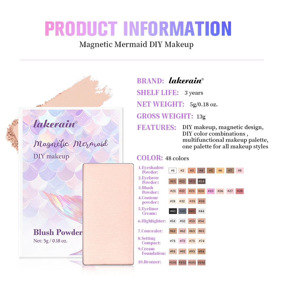 Eyeshadow Palette Refill Waterproof Shimmer Matte Makeup for Daily Travel Use - 15