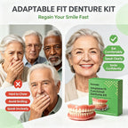 Soft Silicone Snap On Dentures Natural Fit Smile Teeth for Adults at Home Daily Use