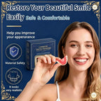 Full Mouth Denture Set Soft Silicone Reline False Teeth for Adults at Home Daily Comfort Use