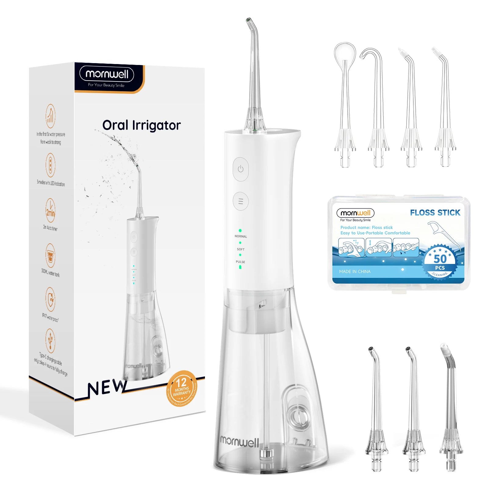 Portable Water Flosser Rechargeable Oral Irrigator for Adults at Home or Travel - 14