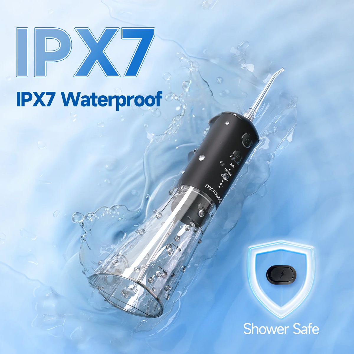 Water Flosser Teeth Cleaner Rechargeable Oral Irrigator for Adults at Home or Travel