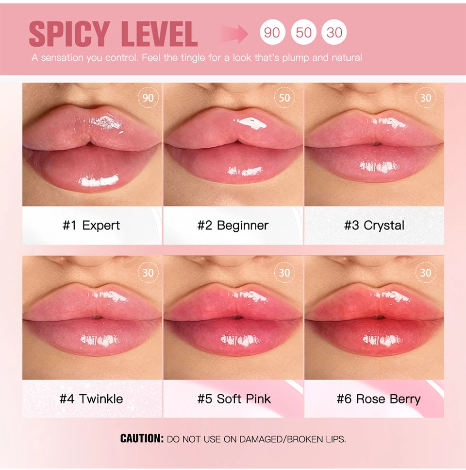 Lip Plumper Serum Deep Hydration High Shine Gloss for Fuller Looking Lips Daily Beauty Routine
