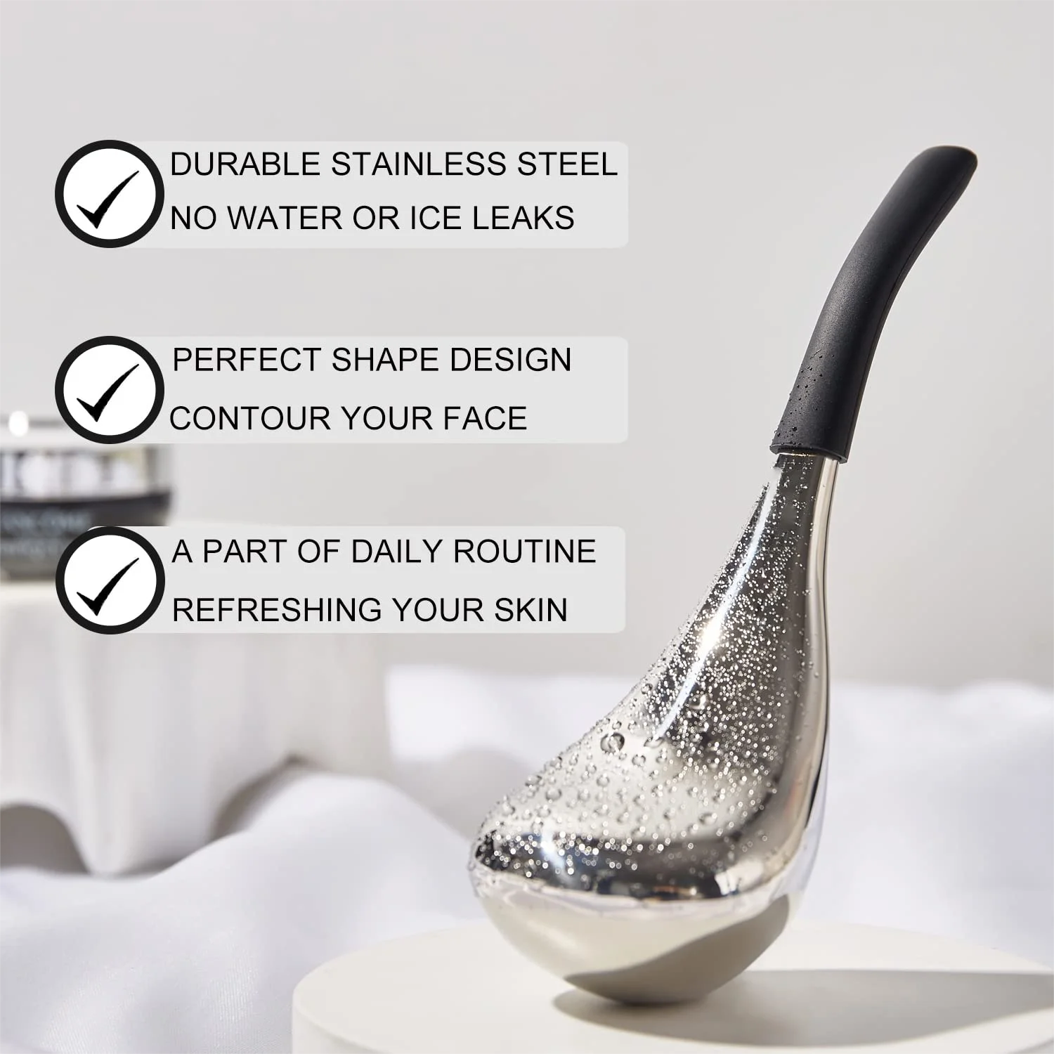 Ice Globes Stainless Steel Cryo Sticks for Facial Puffiness and Pore Tightening Spa Routine - 2