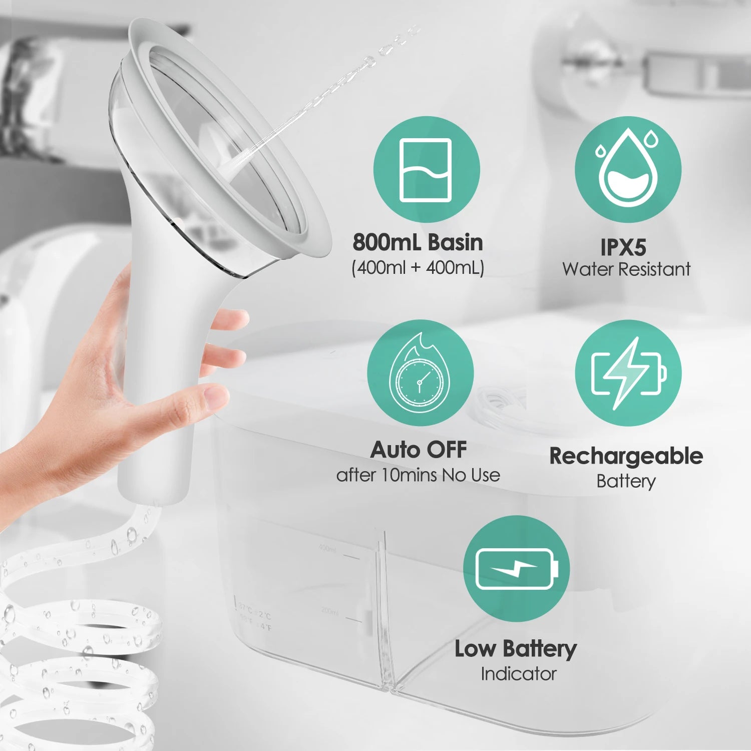 Electric Ear Wax Removal Kit Professional Irrigation System for Adults and Kids at Home - 5